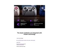 8BitDo Pro 3 Gamepad Wireless Controller for Windows for TMR Joysticks Swappable Buttons White