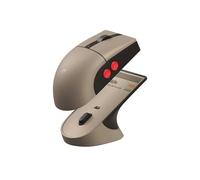 8Bitdo Ratón retro R8 con base de carga, sensor óptico PAW 3395 DPI 26K, tasa de sondeo 4K, botones programables, microinterruptores HUANO, ambidiestro, edición C64