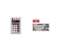 8Bitdo Retro 18 Mechanical Numpad, Supports Calculator Mode, Bluetooth/2.4G/Wire Tastiera meccanica retrò, tastiera da gioco sostituibile a Caldo Bluetoot