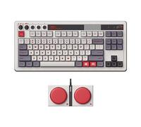 8Bitdo Retro Mechanical Keyboard, Bluetooth/2.4G/USB-C Hot Swappable Gaming Keyboard with 87 Keys, Dual Super Programmable Buttons for Windows and Android - N Edition - QWERTY English Keyboard