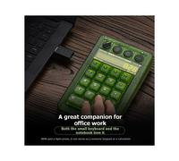 8BitDo Retro Teclado Numérico Mecánico de 18 Teclas 2.4G con Cable, 18 Teclas, Modo Calculadora, Teclado Numérico RGB Programable para
