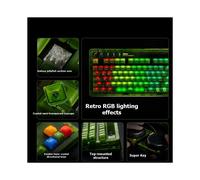 8BitDo Teclado Mecánico Retro 87 con Retroiluminación RGB, Intercambiable en Caliente, Inalámbrico, 2.4G, USB-C para PC y Tabletas con