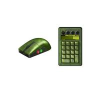 8Bitdo Teclado Numérico Mecánico Retro18 con Ratón Inalámbrico y Base de Carga, Conectividad Trimodal para Juegos de PC y para Android
