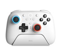 8BitDo Ultimate 2 Bluetooth Controller for Switch & Windows PC, Switch Pro Controller with TMR Joysticks, Switchable Hall Effect/Tactile Triggers, Vibration and Motion Control, RGB Fire Ring, White