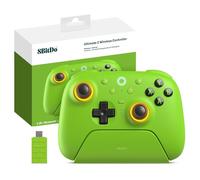8BitDo Ultimate 2 Wireless Controller para PC/Android/Apple/Steam, Joystick TMR, Gatillos Táctiles/Efecto Hall Conmutables, Anillo Fuego RGB, 2.4G Controlador Juegos Inalámbrico 8Speed con Base Carga