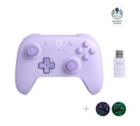 8Bitdo Ultimate 2C - Joysticks con efecto Hall y control inalámbrico para Windows PC y Android, con parachoques L4/R4 reemplazables, función turbo y vibración de ruido (morado)