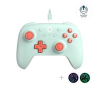 8Bitdo Ultimate 2C - Joysticks con efecto Hall y gatillos Hall Controlador con cable para Windows PC y Android, con parachoques L4/R4 reemplazables, función turbo y vibración de ruido (menta)