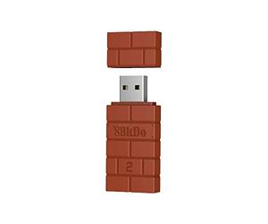 8BitDo USB Wireless Adapter 2, Adaptador Bluetooth Con Cable OTG para Sistema Switch/2, Windows 10, PS Classic, Android, Raspberry Pi, Retrofreak para Xbox Series,JoyCon,Switch Pro,PS5/4/3 Controlador