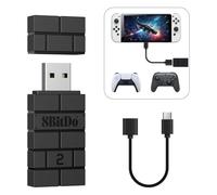 8BitDo USB Wireless Adapter 2, Adaptador Bluetooth para Sistema Switch/2, Windows 10, PS Classic, Android, Raspberry Pi, Retrofreak, Compatible con Xbox Series, JoyCon, Switch Pro, PS5/4/3 Controlador