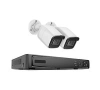 8CH 8MP Ultra HD PoE Sistema De Seguridad De Video En Red 4K H.265 Vigilancia NVR 8MP H800 Audio En Cámaras PoE CCTV Bullet(None,8CH NVR 2PCS Cameras)