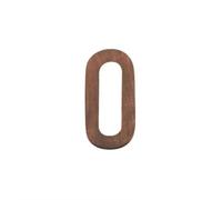 8CM NúMeros De Casa De Nuez Negra Para La DireccióN Fuera