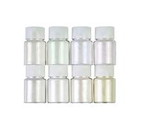 8Colors - Polvo de mica para pigmento de resina epoxi, colorante de resina, polvo nacarado para pintura y jabón