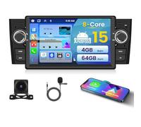 [8Core 4+64GB Android 15] Inefala Radio para Fiat Punto 2005-2009/Linea 2007-2011, Wireless Carplay Android Auto, 9" Pantalla Radio Coche Bluetooth con GPS WiFi DSP RDS 32EQ 59UI Caméra de Recul Mic