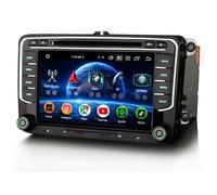 8GB+128GB 8 núcleos Android 16 Radio Coche Bluetooth para VW Passat B6 T5 Touran Golf 5 Polo 6R Caddy, 7" Pantalla táctil IPS Wireless CarPlay Android Auto DVD GPS WiFi 4G Dab+ DSP OBD2 USB Canbus