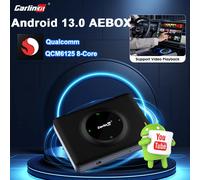 8GB + 128GB CarlinKit Smart CarPlay Ai Box Qualcomm QCM6125 Android 13 TV BoxWireless Android Auto AEBOX EAU add Power 8GB 128GB