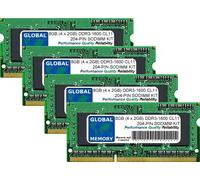 8GB (4 x 2GB) DDR3 1600MHz PC3-12800 204-PIN SODIMM Memoria RAM Kit para Intel iMac 27 Pulgadas (Finales DE 2012 - Finales DE 2013)