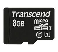 Transcend - Tarjeta de memoria flash de 8 GB MicroSDHC 60 MB/s 400X UHS-I Clase 10 Micro SD SDHC con adaptador TS8GUSDU1 lote al por mayor + (5 fundas)