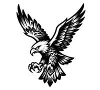 8hojas Pegatinas De Tatuajes Semipermanentes Con Diseño De Águila, Ideales Para Hombres Y Mujeres, Brazos, Dorso De Las Manos, Pecho Y Tatuajes Realistas De Aves Rapaces.