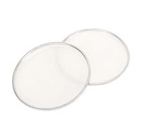 8in Drumhead Repuesto de Piel para Batería, 2 Unidades, Film de Poliéster Impermeable Blanco - Duradero y Resistente a la Corrosión, Ideal para Jazz y Práctica Profesional