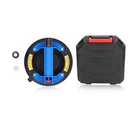 8in Vacuum Suction Cup Glass Lifter, Heavy Duty Suction Cup Lifter with 110kg Load Capacity, Safe Red Line Vacuum Indicator for Glass Stone Metal Plastic, Includes Storage Box and