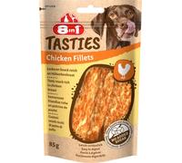 8in1 Tasties Chicken Fillets Snack para Perros - golosinas sin Cereales Hechas con Deliciosa pechuga de Pollo, 85 g