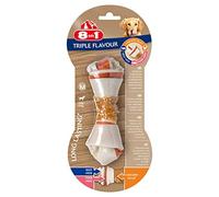 8in1 Triple Flavour Bone M - Hueso de Perro masticable con Filete de Pollo, Piel de Cerdo y Piel de Res, 1 ud.