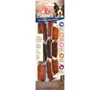 8in1 Triple Sabor Mega Skewers Grandes palitos para Masticar para Perros - Merienda masticable con Carne Extra, Bolsa de 160 g (2 Piezas)