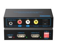 8K 60Hz HDMI Audio Extractor 4K 120Hz a Óptico Coaxial AUX Convertidor Soporta HDCP Digital DTS 5.1 EDID Gestión PCM 2.0 para Fire TV PS4 PS5 Xbox