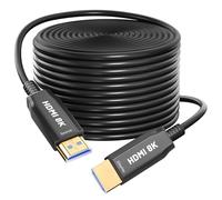 8K30M HDMI Glasfaserkabel 48Gbps Super High Speed AOC Lichtleitkabel 2.1 Kabel HDR eARC Dolby HDCP 2.2 & 2.3Kompatibel mit PS5 Xbox X-Serie PC HDTV/Projektor/Heimkino/TV-Box/Gamebox
