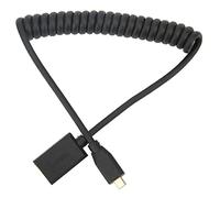8K60Hz Micro HD a HD Interfaz Multimedia Cable Fino de Resorte Hembra OD4.0 Cámara Tablet a TV Cable de Conexión Universal Cable de Resorte Hembra de Cabeza (Derecho)