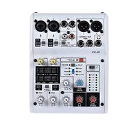 8KLANMMQ Audio Mixer Mixing Console Built-in 48V Power Support Powered by 5V Power Bank Recording DJ Network Live Broadcast