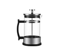 8KLANMMQ Cafetera de vidrio Hervidor de agua Tetera de vidrio manual con asa Cafetera espresso Cafetería con filtro (Color: Tamaño A: 350 ml)