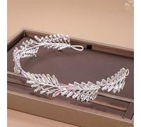 8KLANMMQ Crystal Rhinestone Wedding Headband Tiara Bridal Headwear Hair Accessories Bridal Hairband Ladies Hair Accessories (Color : B, Size : One Size) (B One Size)