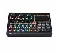 8KLANMMQ External Live Sound Card Multifunctional Sound Mixer Board for Live Streaming Music Recording Singing 14 Effects