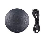 8KLANMMQ Micrófono con altavoz, micrófono de conferencia, micrófono omnidireccional, micrófono de computadora de 360°, botones de sensor táctil con tecla de silencio