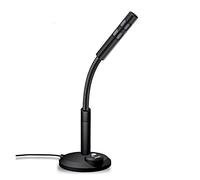 8KLANMMQ Micrófono condensador micrófono USB AUX entrada HD Mike reducción de ruido eliminación de ruido omnidireccional receptor de llamadas telefónicas (color: estilo 1) (negro)
