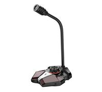 8KLANMMQ Micrófono USB para computadora, 3,5 mm, salida AUX, reducción de ruido, llamada telefónica, conferencia, micrófono condensador omnidireccional HD (color: estilo 1) (negro)