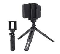 8KLANMMQ Mini trípode de escritorio portátil para fotografía trípode de agarre de mano con tornillo de 1/4 para cámara réflex de smartphone (color: negro)