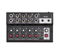 8KLANMMQ MIX5210 - Consola de mezcla de 10 canales, mezclador de audio digital estéreo para grabación de red DJ en vivo mezclador de audio
