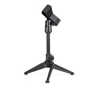 8KLANMMQ Soporte para micrófono de escritorio, mini soporte de mesa portátil, soporte de micrófono ajustable, soporte de clip de micrófono, soporte ligero (estilo: A) (C)