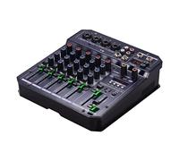 8KLANMMQ T6 Portable 6-Channel Sound Card Mixing Console Audio Mixer Built-in 16 DSP 48V Phantom Power Supports BT Connection MP3
