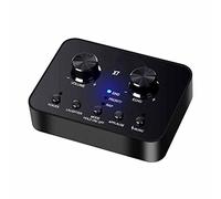 8KLANMMQ Tarjeta de sonido externa, auriculares, micrófono, transmisión en vivo, cambiador de voz, tarjeta de sonido