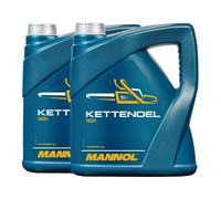 8L 2x 4 Litro Mannol Universal Mineral Aceite Cadena Motosierra Sägeöl