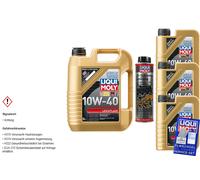 8L Liqui Moly Marcha Suave 10W-40 Aceite motor Limpador de Lodos Limpiadores