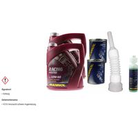 8L MANNOL Aceite Motor SAE 10W-60 RACING+ESTER Incl. Aditivo Manguera De Drenaje