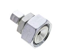 8L y 28L Racor recto de acero galvanizado con rótula 160 bar Junta tórica de NBR Cono de estanqueidad ISO 8434-1