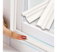 8M Blanca Burlete Puerta Ventanas Entrada Corredera InsonorizacióN AnticolisióN Espuma Autoadhesivo,Tira Sellado Exterior Acustico Cinta Aislante Ventanas Prueba Viento Termico Antipolvo Aislamiento