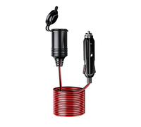 8M Cable Alargador de Mechero Coche DC 12V/24V 16AWG, Conector Mechero Coche, Enchufe para Encendedor Cigarrillos con Fusible de 20A para Coche, Camión, Motocicleta, Navi