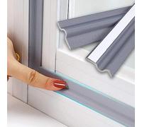 8M Gris Burlete Puerta Ventanas Entrada Corredera InsonorizacióN AnticolisióN Espuma Autoadhesivo,Tira Sellado Exterior Acustico Cinta Aislante Ventanas Prueba Viento Termico Antipolvo Aislamiento