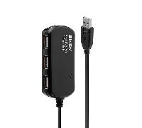 LINDY sistema de extensión profesional USB 2.0 8m Extension 4 Port Hub